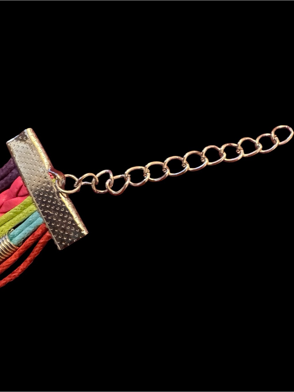 Colorful Best Friend Multi Strand Bracelet w Charms - Picture 5 of 7